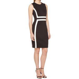 Calvin Klein Women's Scuba Sleeveless Sheath Dress Size 2